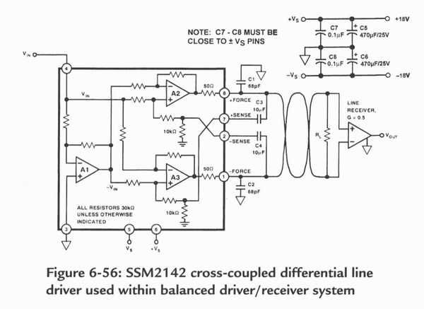 Ssm2142 схема усилителя